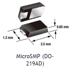 机械图纸 - Vishay Semiconductors 采用eSMP®封装的二极管和整流器
